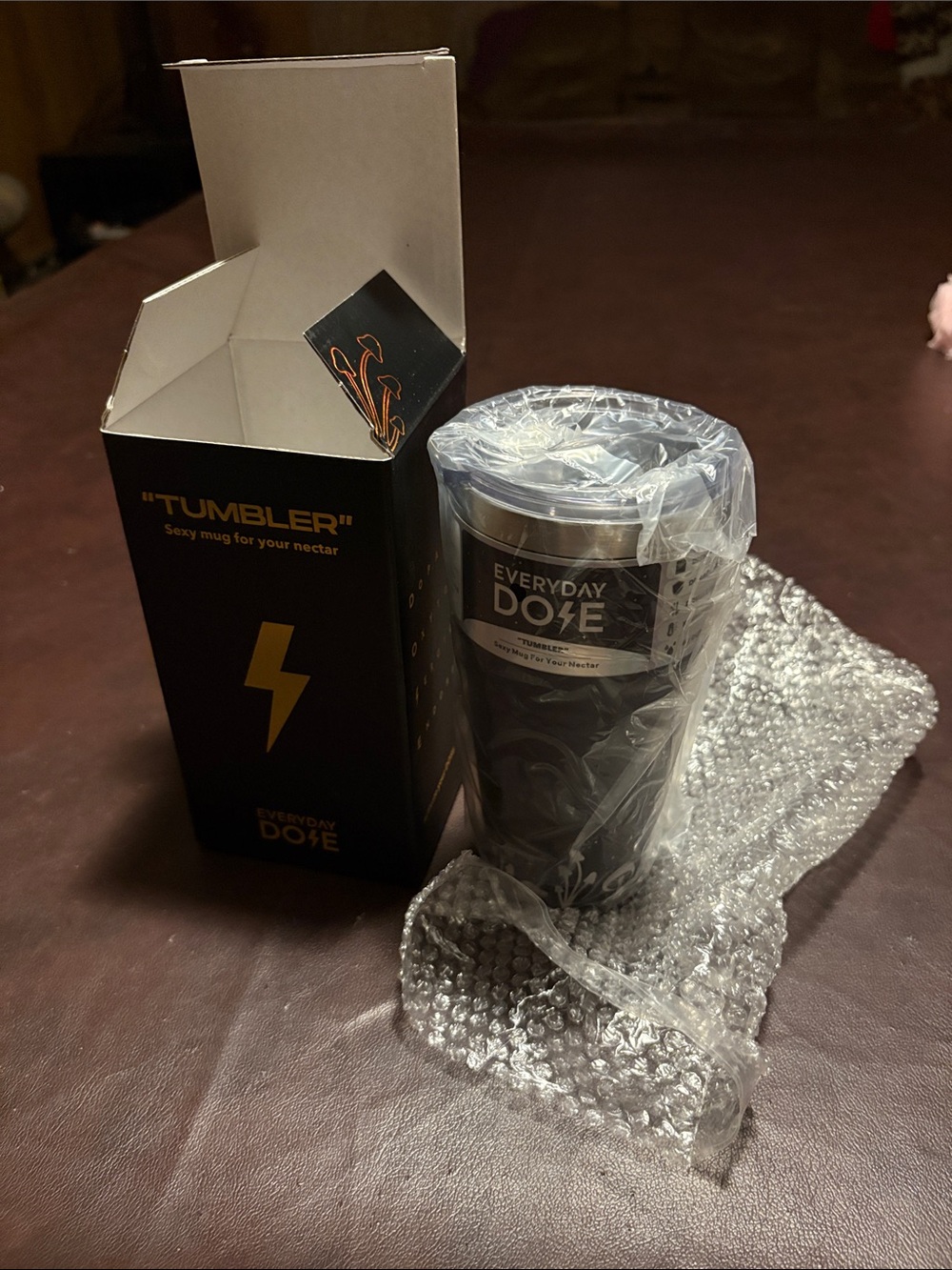 Black Tumbler Travel Mug